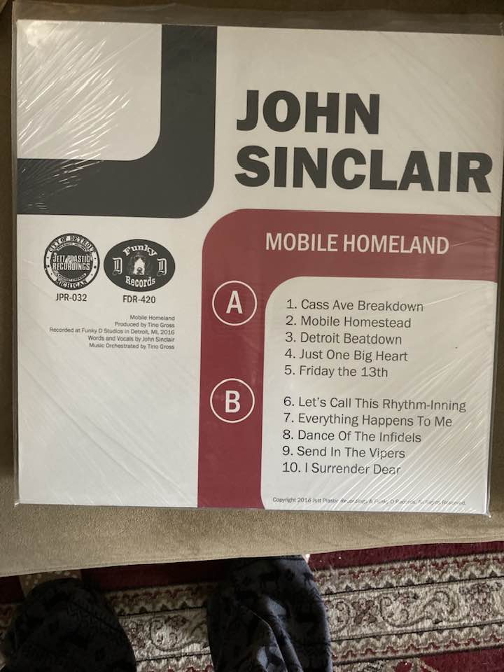 John Sinclair Mobile Homestead JETT plastic Recordings LP SIGNED