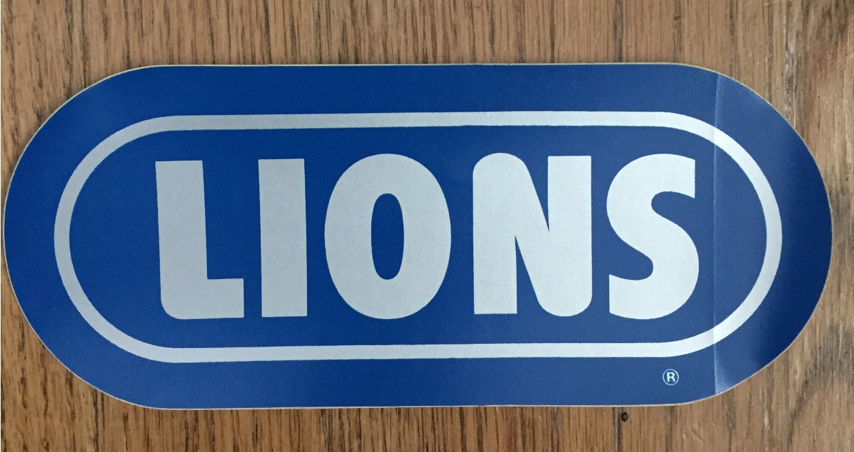 LIONS WRIF VINTAGE STICKER