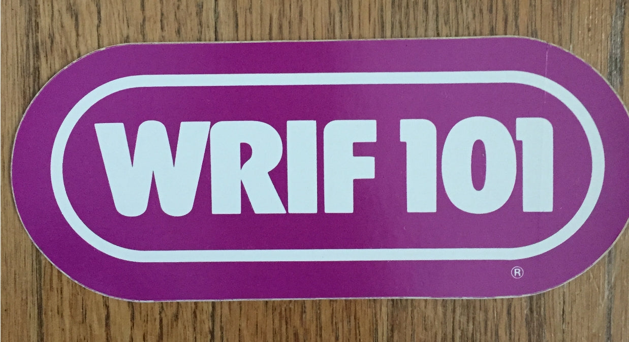 WRIF VINTAGE PURPLE STICKER