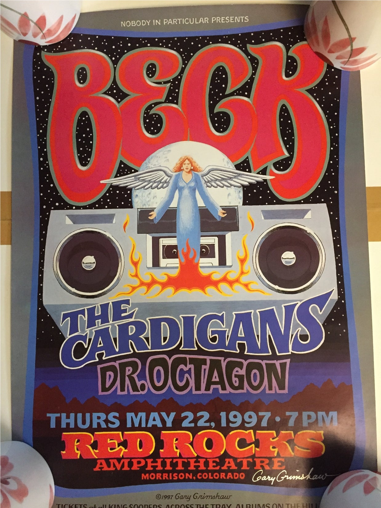 beck original ppposter signed by grimshaw