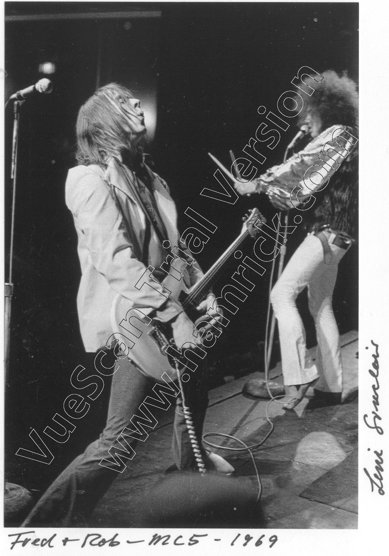 Fred Smith MC5 1969 photo Leni SInclair greeting card