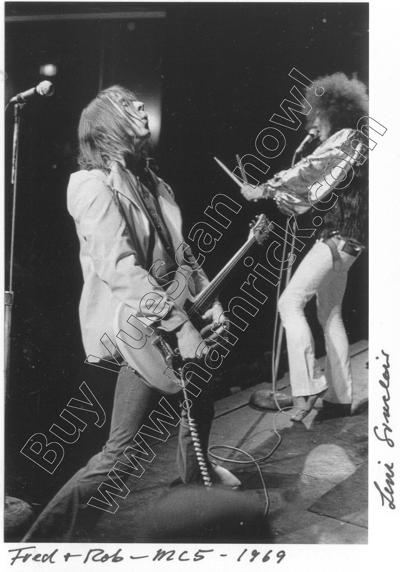 Fred & Rob MC5 Leni Sinclair greeting card