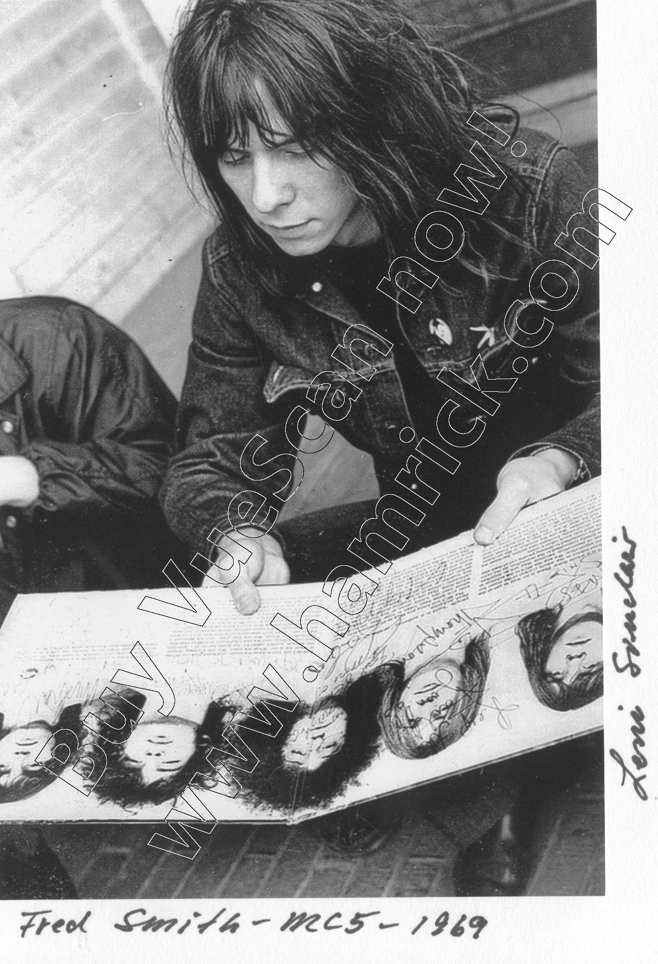 Fred Smith-Mc5 1969 hand signed greeting card