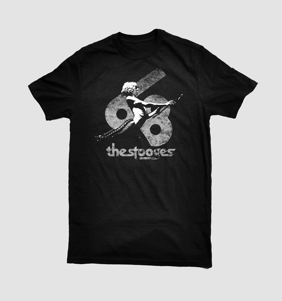 kom videre langsom Regeringsforordning Iggy Pop/The Stooges (White on Black) T-Shirt Grande Ballroom 1968 Det –  Lost In Sound Detroit