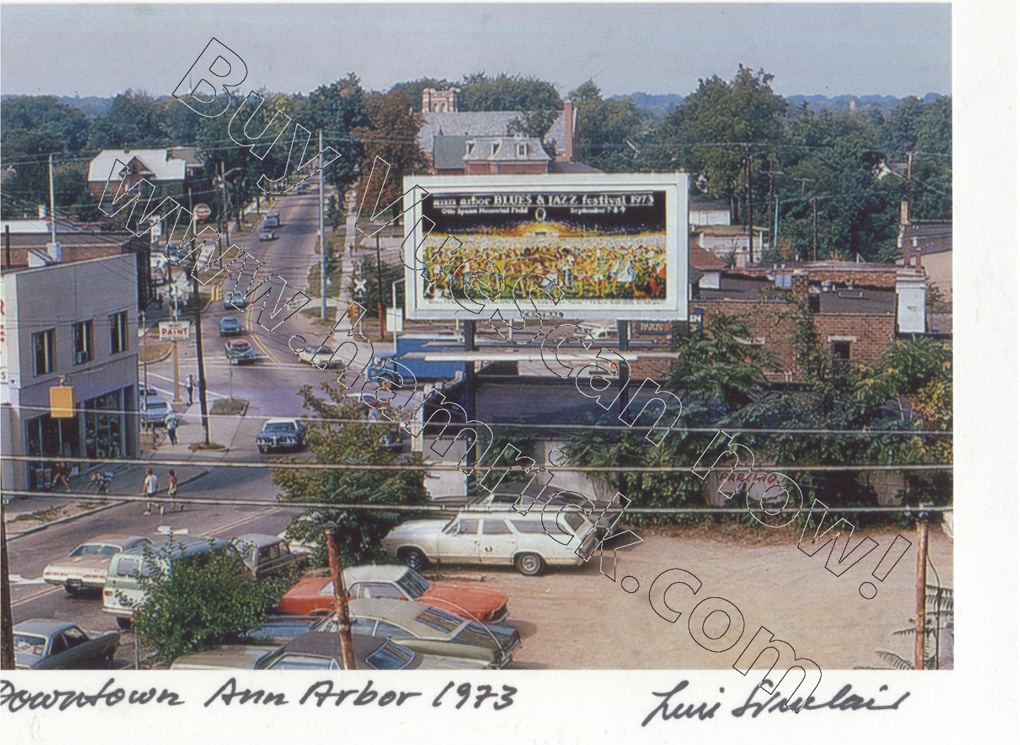 Downtown Ann Arbor Leni Sinclair greeting card