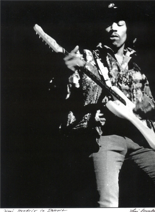 Jimi Hendrix Detroit Masonic Temple Leni Sinclair Photo