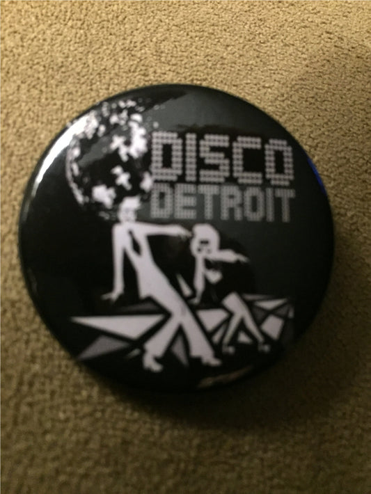 Disco Detroit 1.5" pinback button