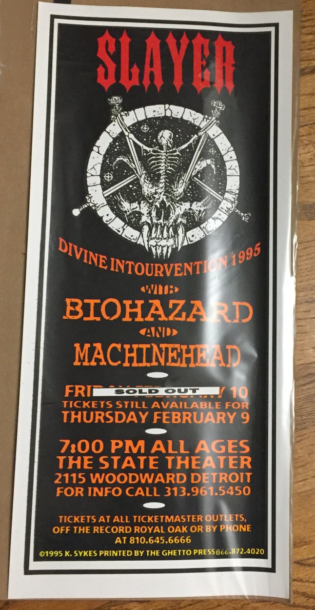 slayer detroit poster