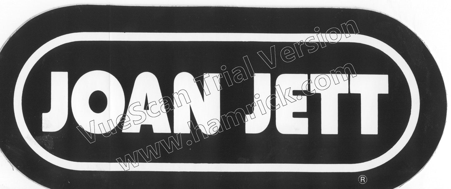 JOAN JETT wrif sticker
