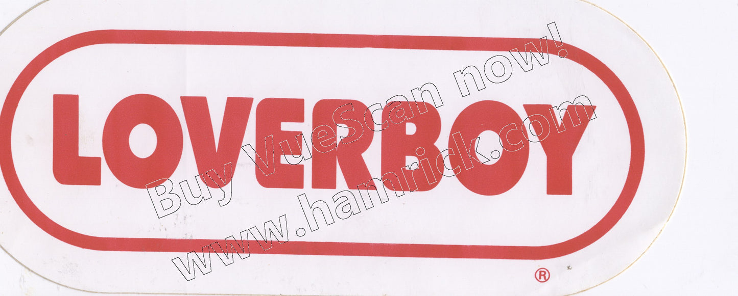 loverboy wrif vintage sticker