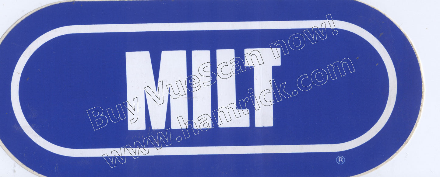 Milt detroit tigers wrif vintage sticker