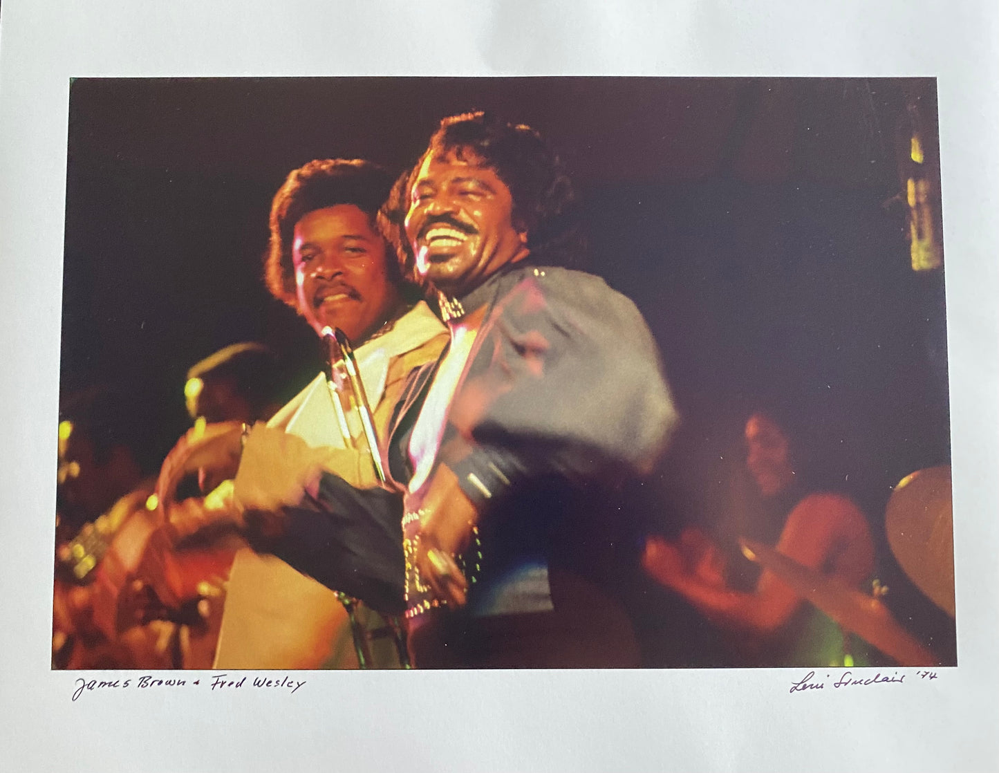 James Brown / Fred Wesley Photo by Leni Sinclair