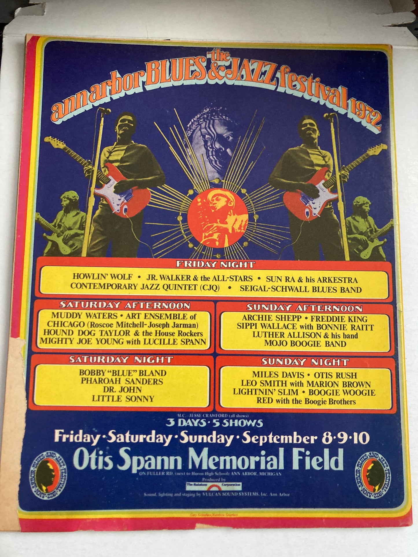 Ann Arbor BLUES & JAZZ official program 1972