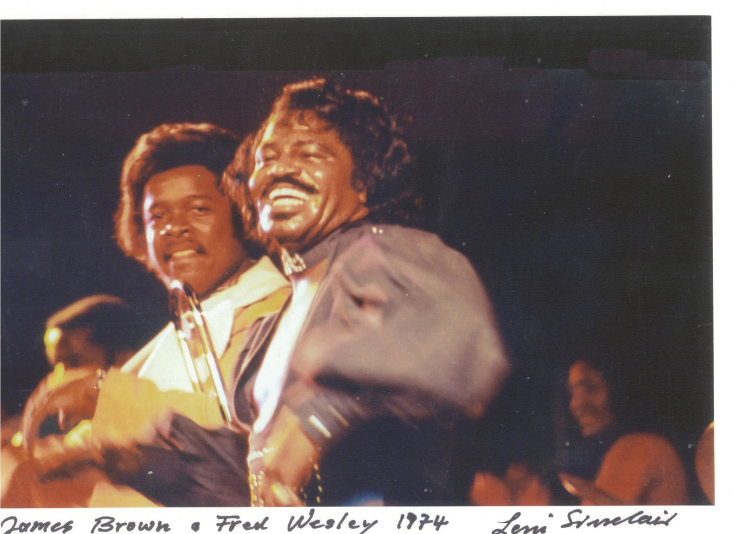 James Brown Leni Sinclair photo