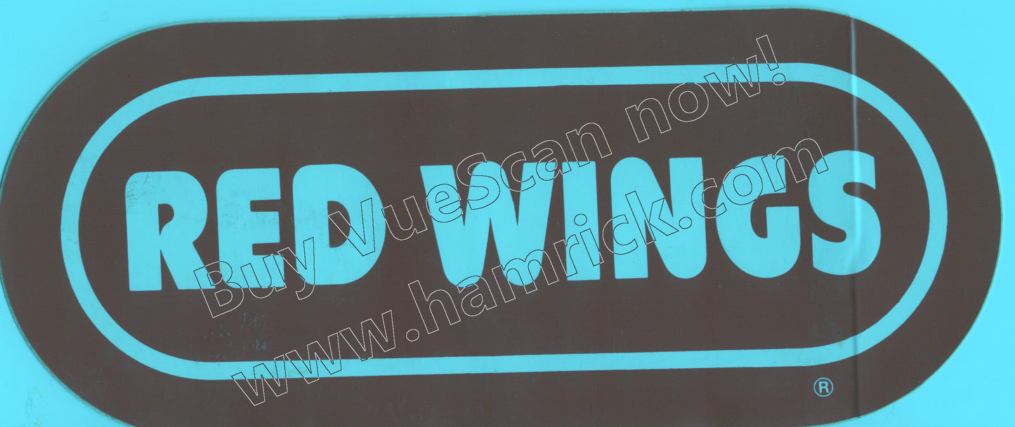 RED WINGS wrif vintage stickers