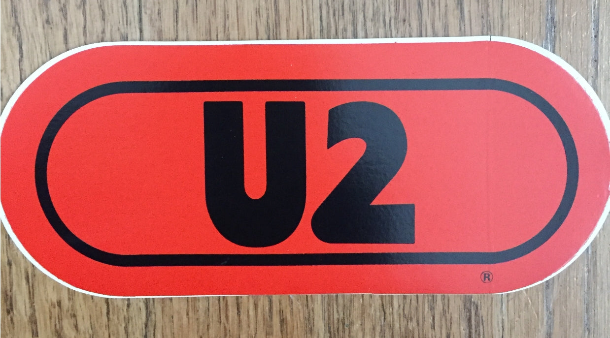U2 WRIF VINTAGE STICKER
