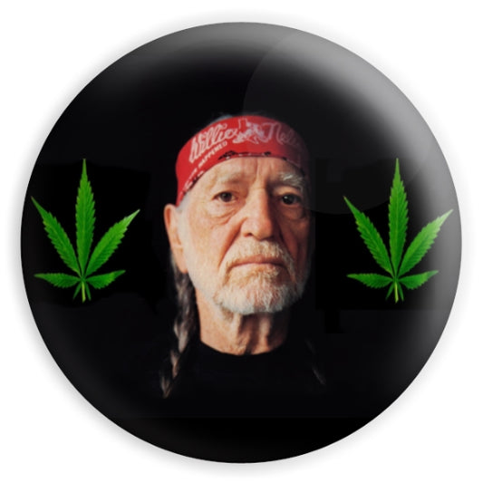 Willie Nelson 1.5" pinback button