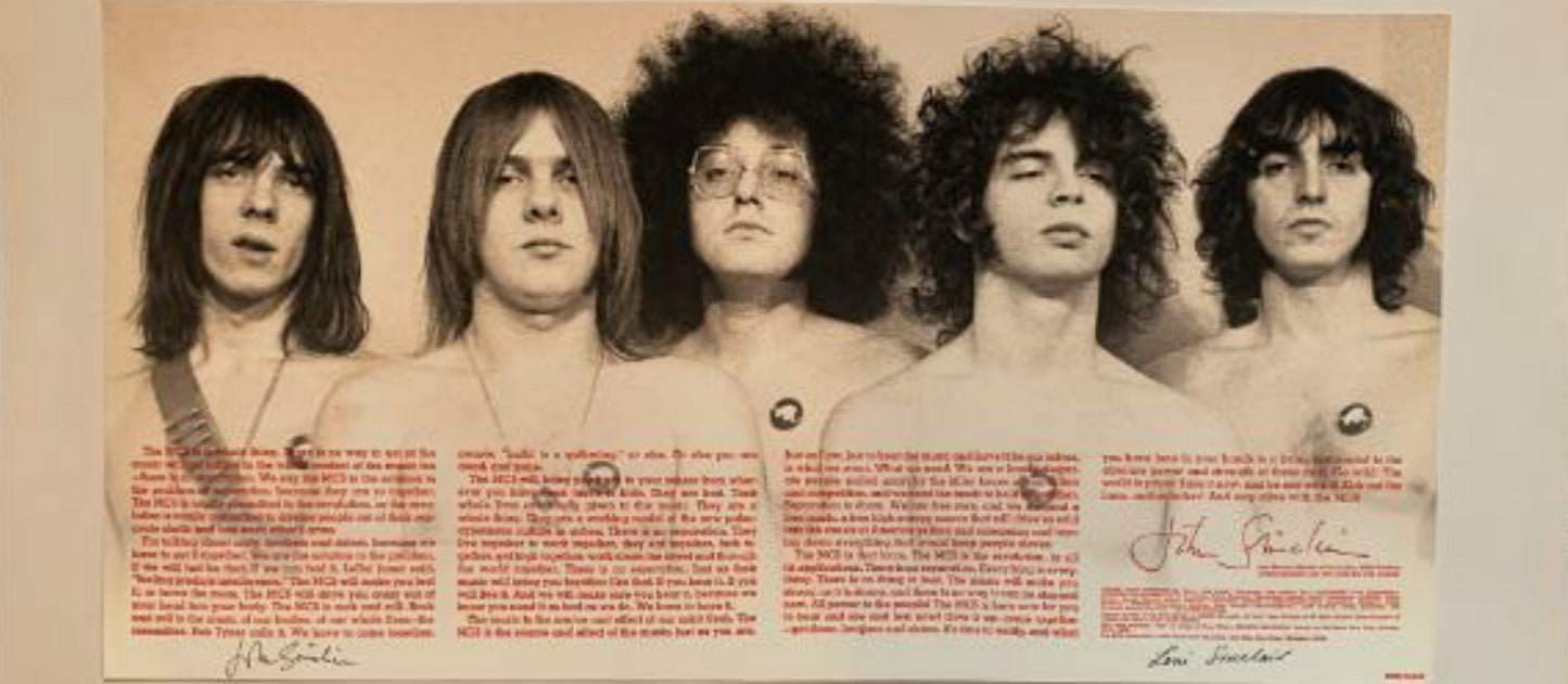 MC5 1X run hand signed Leni Sinclair