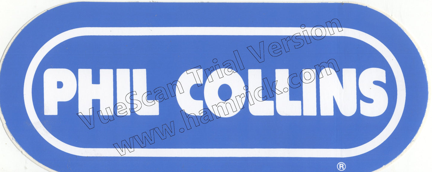 Phil Collins - WRIF Vintage Promo Sticker