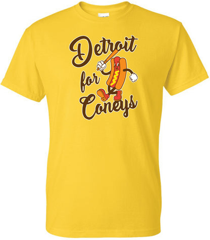 detroit coney dog t shirt art