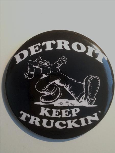 detroit keep truckin' magnet