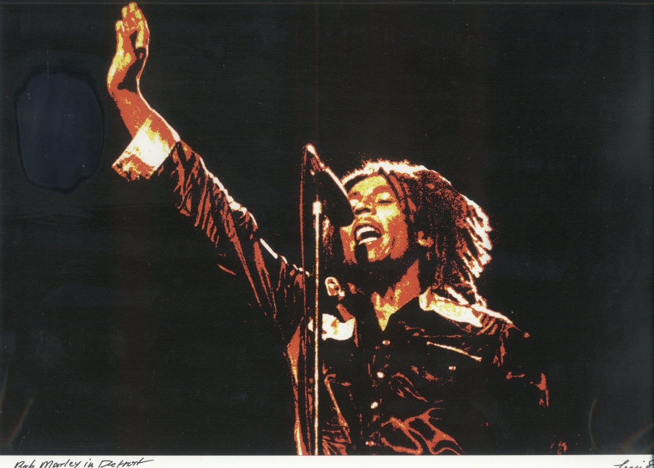 leni sinclair bob marley photo