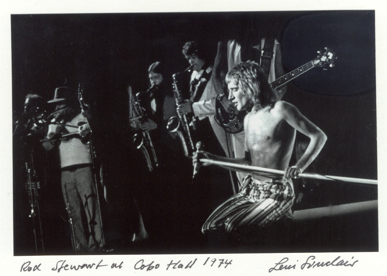 rod stewart 1974 Leni Sinclair pic