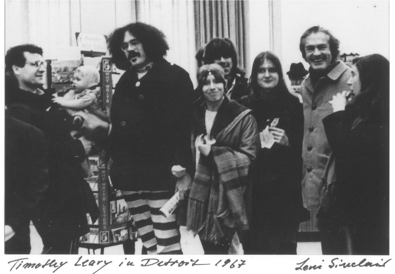 Leni Sinclair Timothy Leary photo card