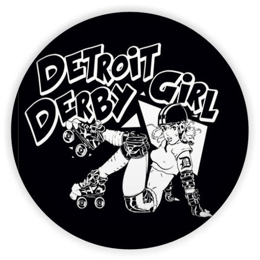 detroit derby girls 2.5" vinyl sticker