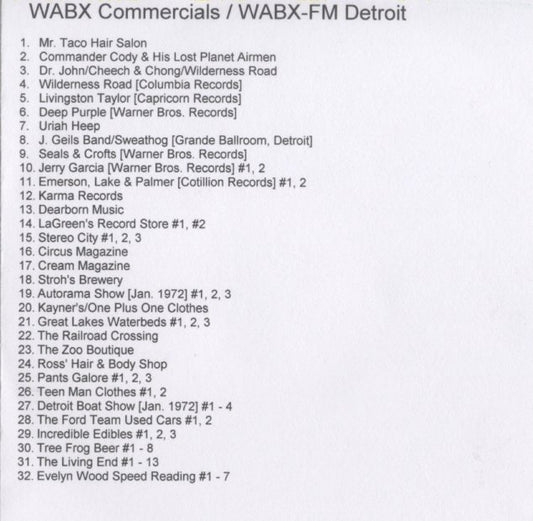 WABX RADIO 2 Commercials