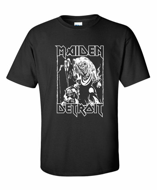 maiden Detoit t shirt  wwww.lostinsounddetroit.com