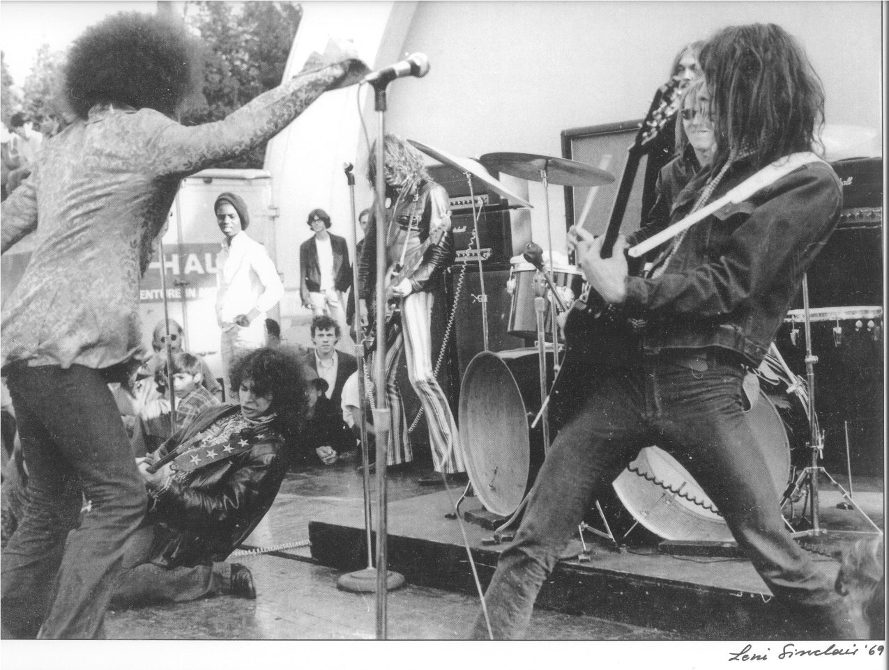 MC5 at West Park in Ann Arbor Michigan Leni Sinclair 8 X10" photo