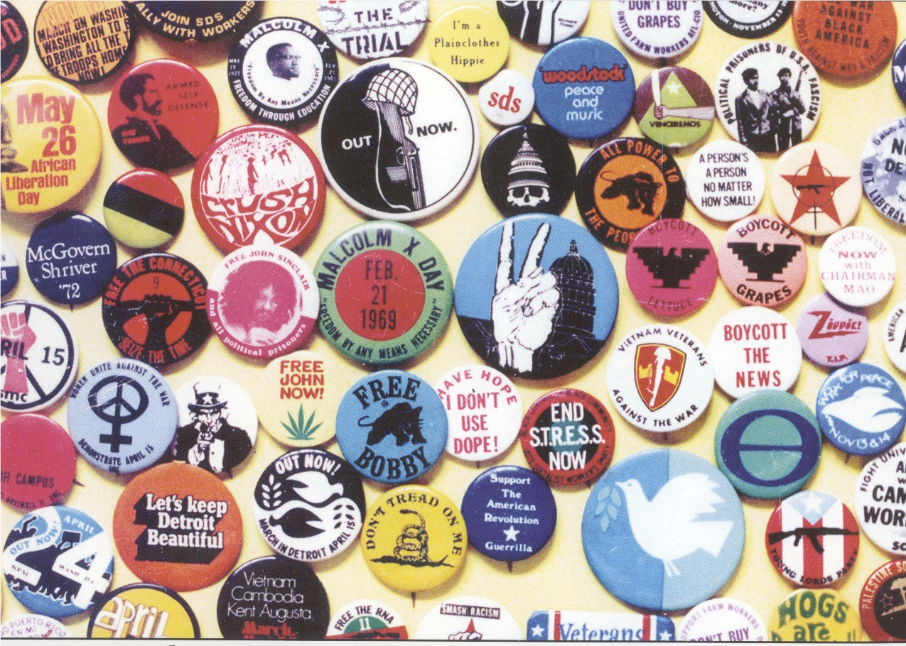 Hippie Button Photo Leni Sinclair  wwww.lostinsounddetroit.com