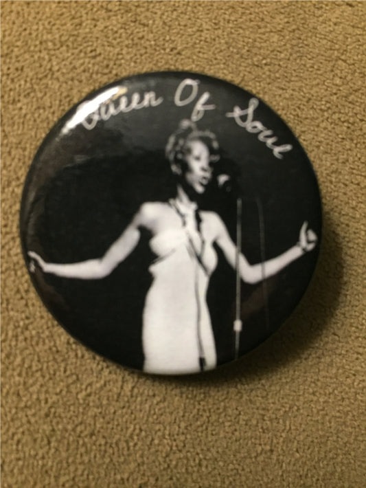 Aretha Detroit 1.5" photo button