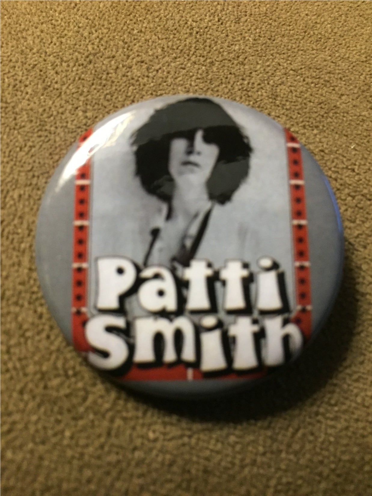 Patti Smith 1.5" pinback button