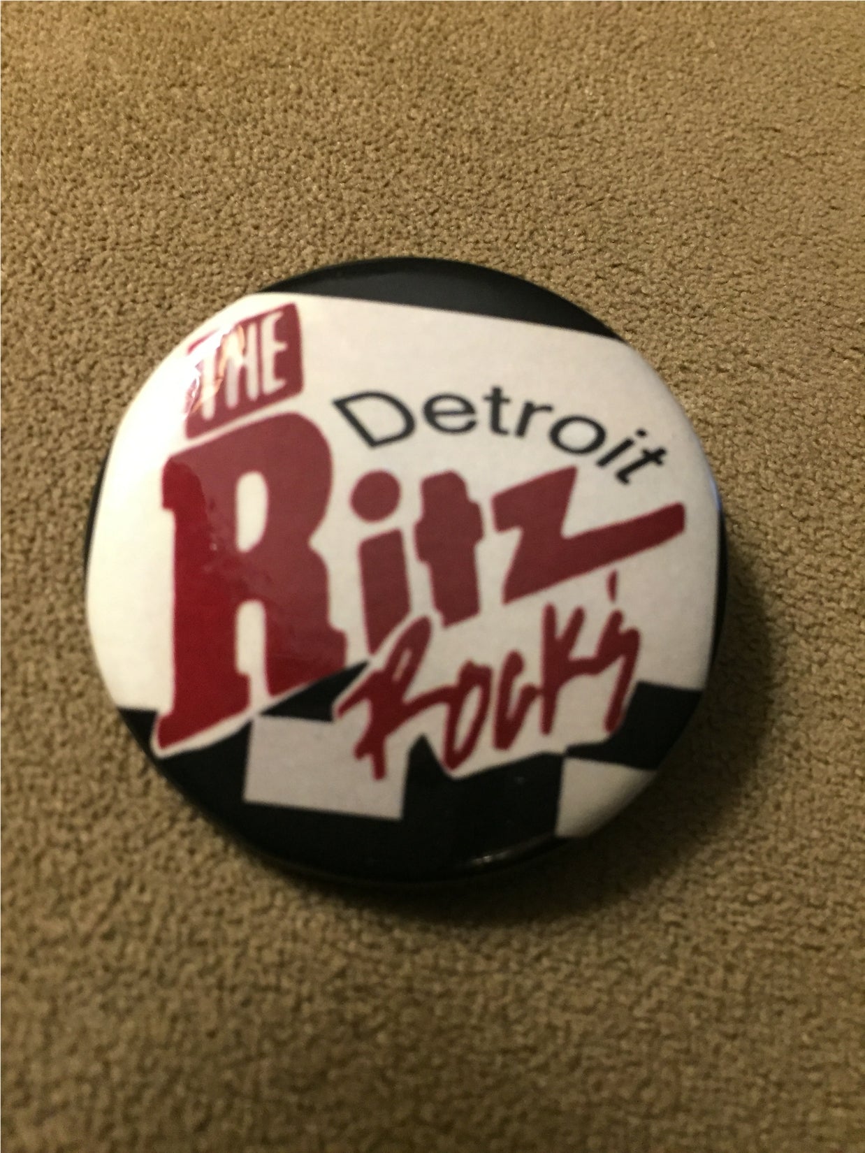 The Ritz 1.5" pinback button