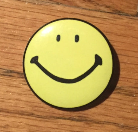 SMILEY 1.5" pinback button