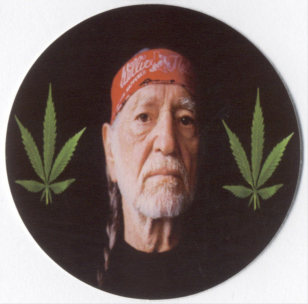 Willie Nelson vinyl sticker