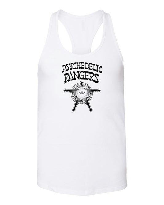 psychedelic rangers womens white tank