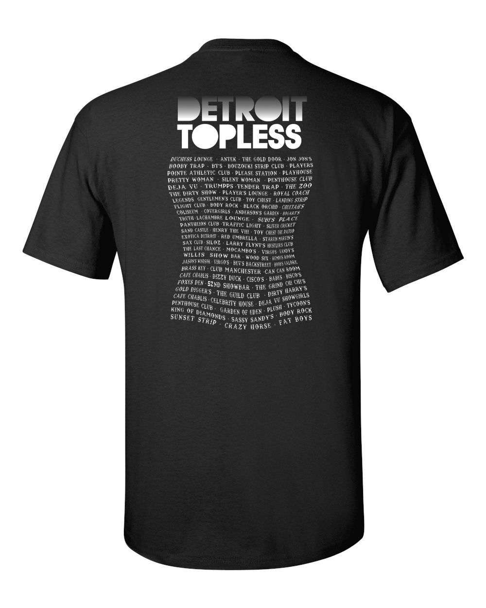 detroit topless  retro t-shirt