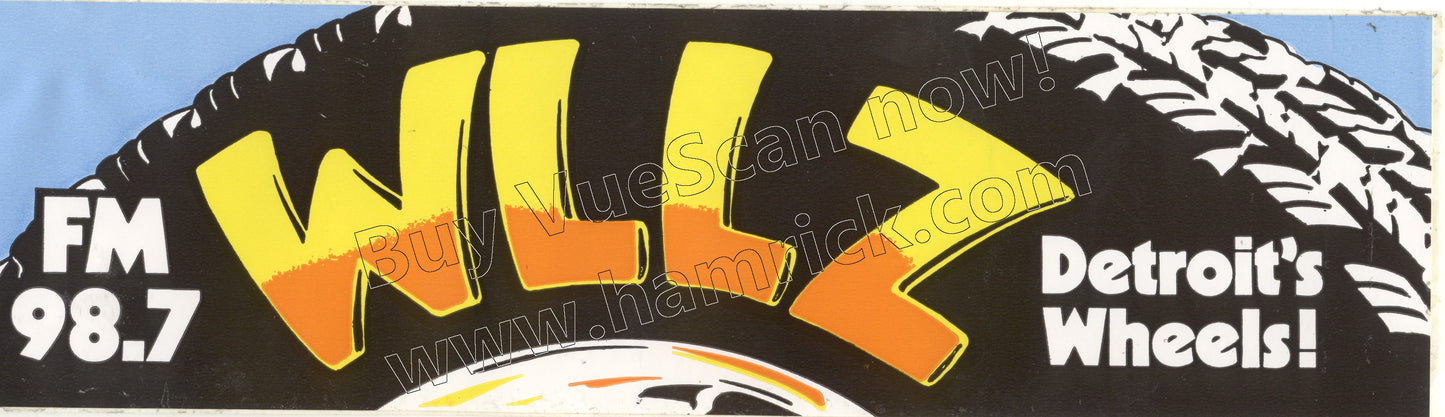 WLLZ bumper sticker