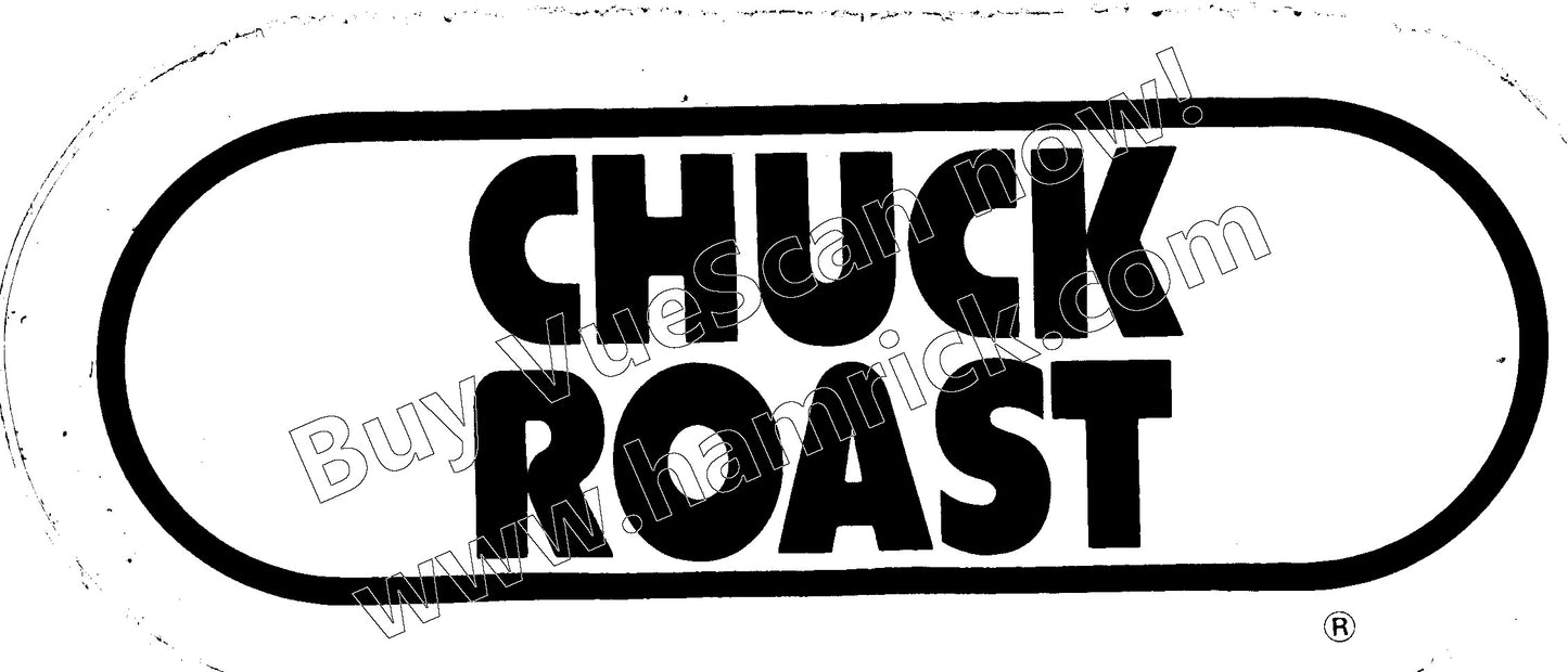 Chuck Roast wrif sticker